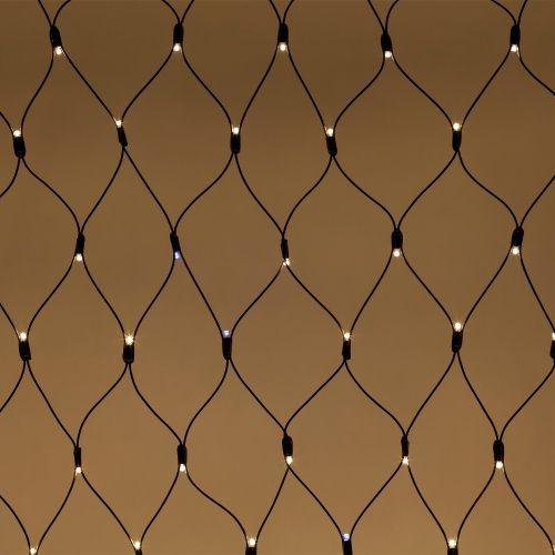  Гирлянда светодиодная "Сеть" 1.5х2м 150LED тепл. бел. IP65 220В бел. мерцание провод черн. каучук (без шнура питания) Эра Б0051895 фото в каталоге от BTSprom.by