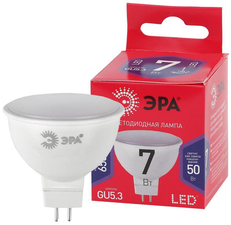 лампа светодиодная red line led mr16-7w-865-gu5.3 r 7вт mr16 софит 6500к холод. бел. gu5.3 эра б0045351 от BTSprom.by