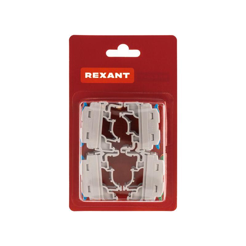  Клемма строительно-монтажная СМК проходная 222-425D 5п 0.08-4кв.мм с креплением на DIN-рейку сер. (уп.4шт) Rexant 07-5236-04 фото в каталоге от BTSprom.by