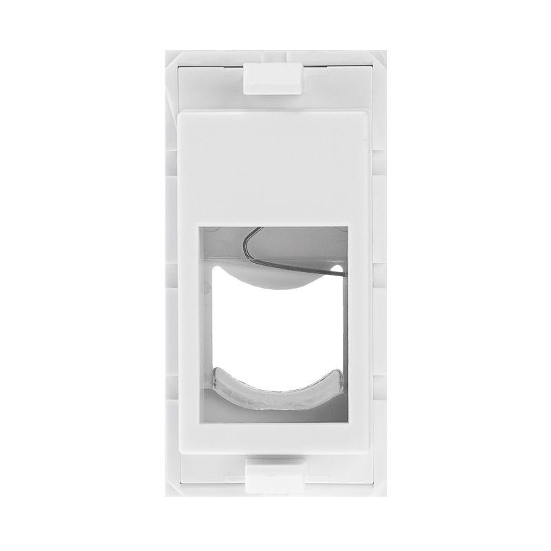  Вставка 22.5х45 на 1 мод. Mosaic с прозр. шторкой и увеличенным окном маркировки бел. Rexant 03-0160 фото в каталоге от BTSprom.by