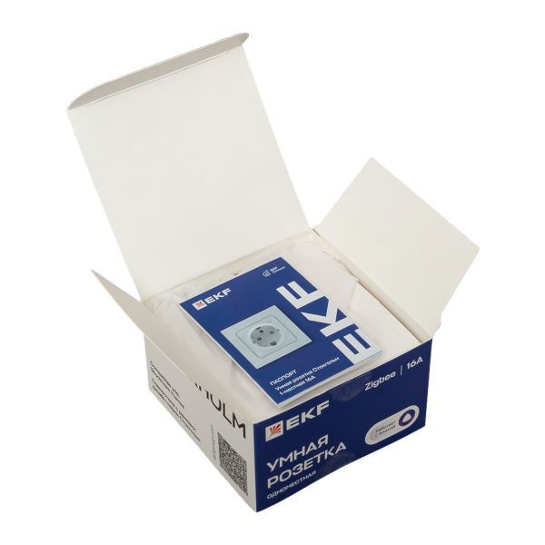  Розетка 1-м Стокгольм 16А Умная бел. Zigbee Сonnect EKF RCS-ST16-WD-ZB фото в каталоге от BTSprom.by