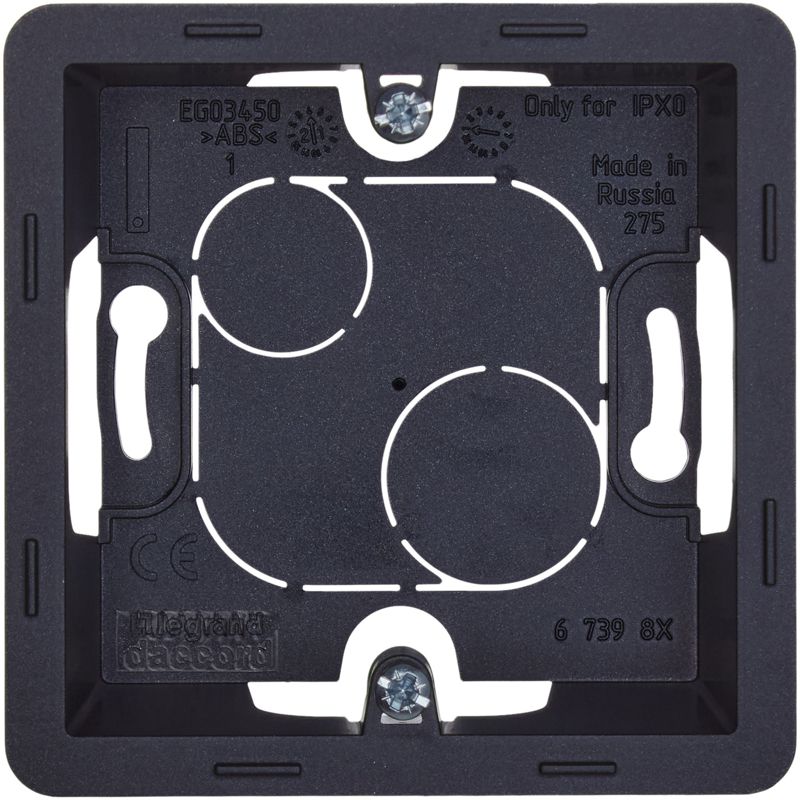  Коробка 1-м ОП Inspiria антрацит IEK 673983 фото в каталоге от BTSprom.by