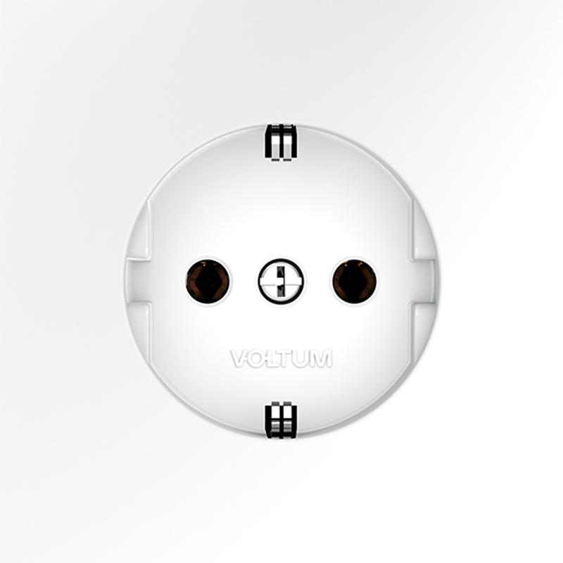  Розетка 1-м СП S70 16А с заземл. механизм бел. матов. Voltum VLS040102 фото в каталоге от BTSprom.by