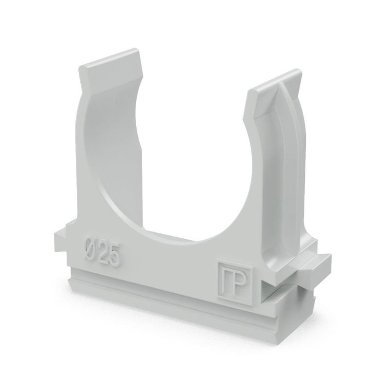 держатель для труб (клипса) d25мм полистирол промрукав pr.02725 от BTSprom.by