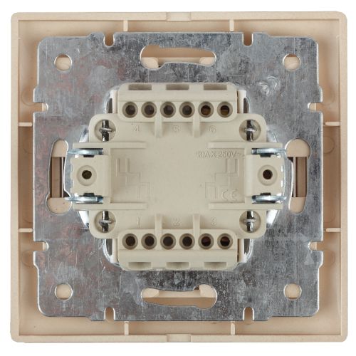  Выключатель 3-кл. СП Plano 10А IP20 1-106-02 250В кость Intro Б0053789 фото в каталоге от BTSprom.by