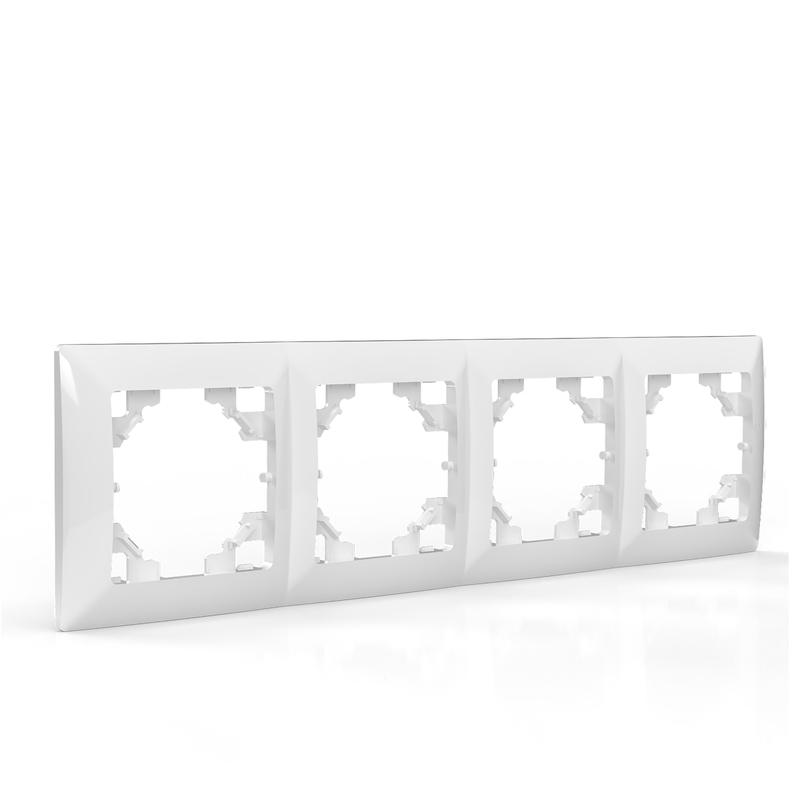  Рамка 4-м AVA бел. TOKOV LIGHT TKL-AV-RM4-C01 фото в каталоге от BTSprom.by