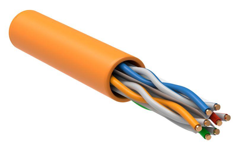 кабель витая пара u/utp кат.6 4х2х23awg solid lszh оранж. (305м) (м) itk lc1-c604-127 от BTSprom.by