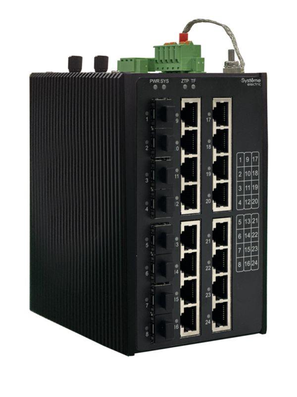 коммутатор промышленный управляемый ethernet l3 8х10/100/1000baset 8х100/1000/2500basex sfp se nsetm324t16x08a от BTSprom.by