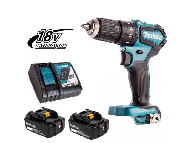аккум. ударная дрель-шуруповерт makita lxt dhp 483 rtj makpac (18.0 в,  5.0 а/ч li-ion, 40 нм, шурупы до 36 мм, сверление в металле до 13 мм) dhp483rtj от BTSprom.by