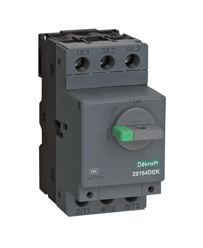 выключатель автоматический для защиты двигателя 3п 25.0а 15ка ва-451 поворотн. рукоятка магнитн. расцеп. dekraft 29163dek от BTSprom.by