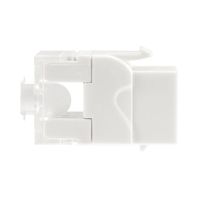  Модуль Keystone Jack RJ-45(8P8C) UTP неэкранир. кат.5e тип 180град. с пылезащитной шторкой бел. PRO Rexant 02-0060-1 фото в каталоге от BTSprom.by