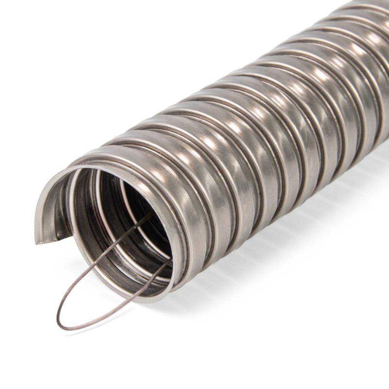 металлорукав из нерж. стали мр (inox) 18 с протяжкой (уп.50м) fortisflex 83662 от BTSprom.by