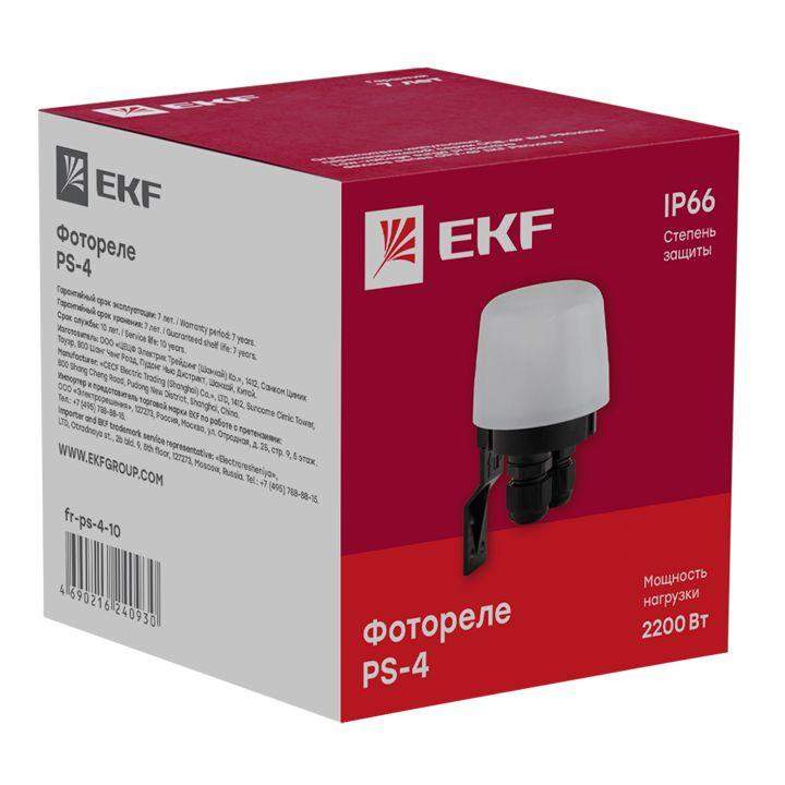  Фотореле PS-4 10А 2200Вт IP66 PROxima EKF fr-ps-4-10 фото в каталоге от BTSprom.by