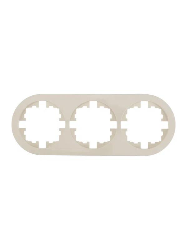 рамка 3-м osen горизонт. круглая сл. кость lezard 744-9000-148 от BTSprom.by