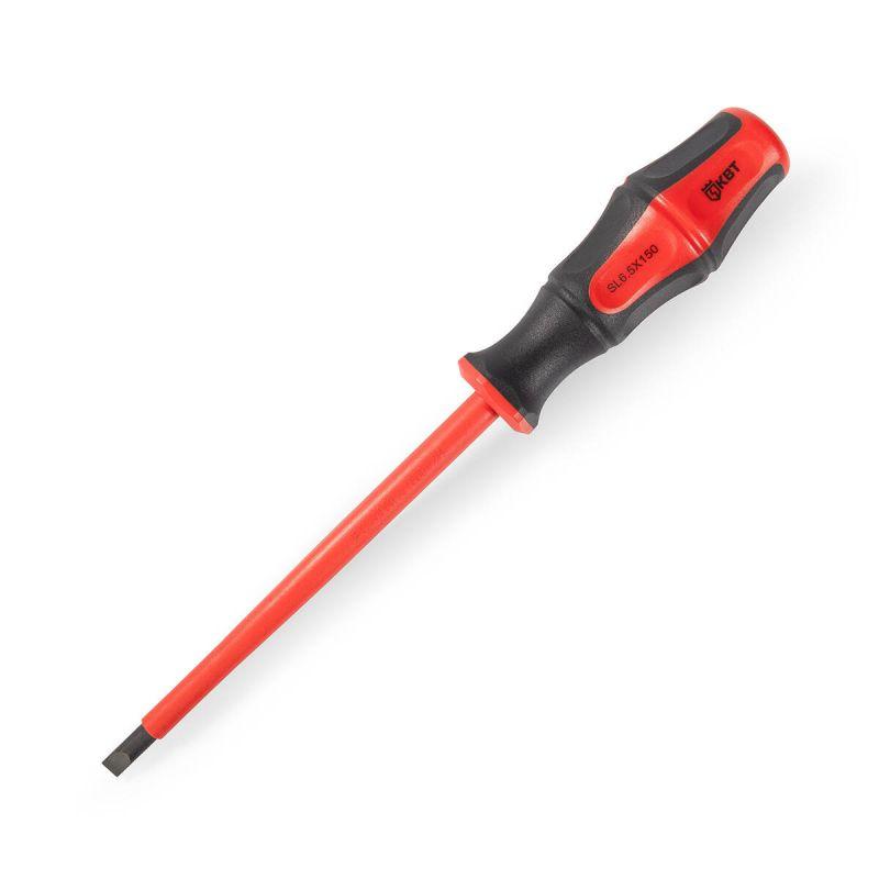 отвертка диэлектрическая шлицевая 6.5х150 профи квт 102999 от BTSprom.by