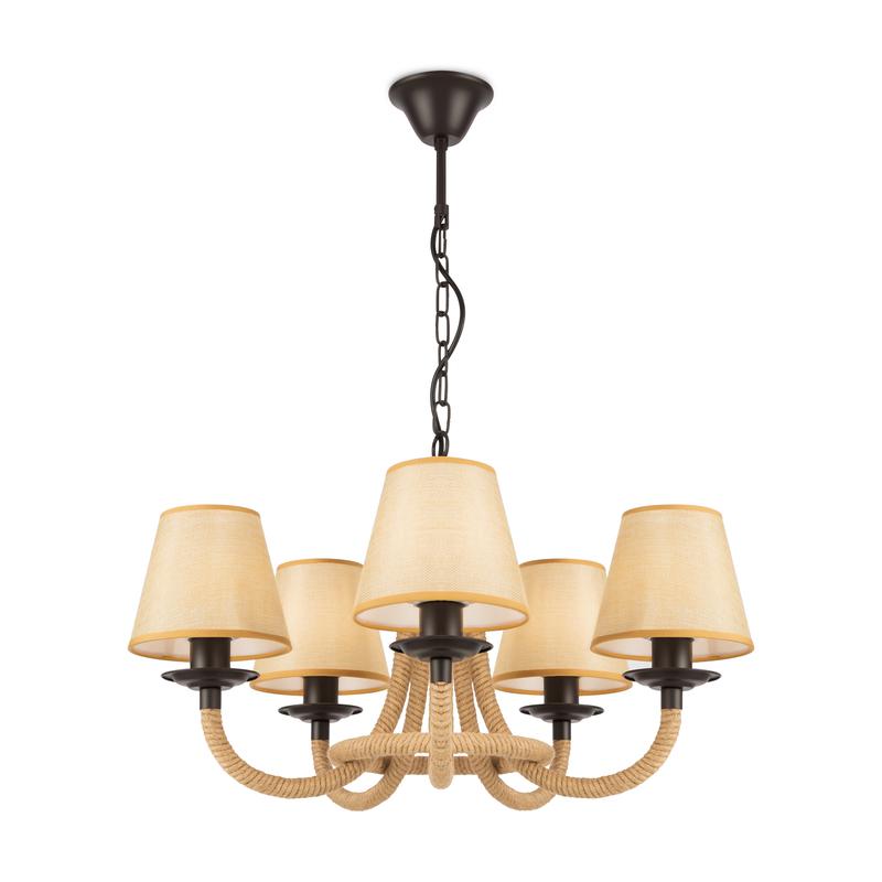 люстра corda 60вт e14х5 ip20 freya fr4402-pl-05-gb от BTSprom.by