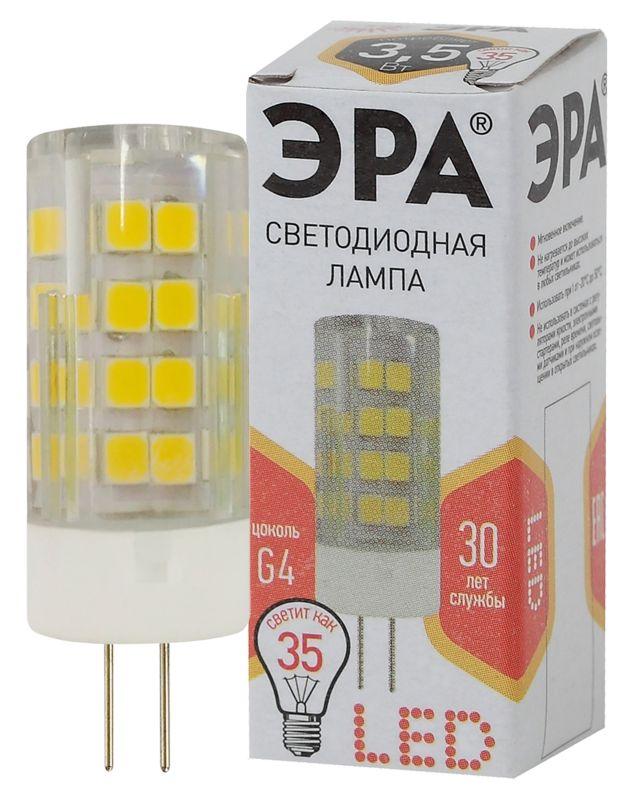 лампа светодиодная jc-3.5w-220v-corn ceramics-827-g4 280лм эра б0027855 от BTSprom.by