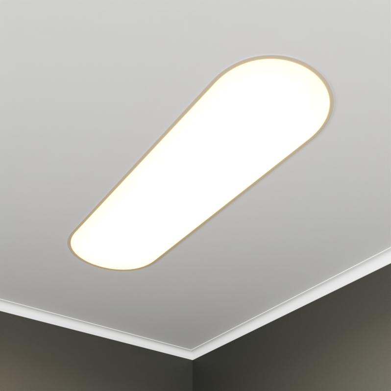 светильник светодиодный rve-lbx-largo-w-2030-v 118вт 4000к 2030х380х100мм овал встраив. бел. rvelektro rve00003183 от BTSprom.by