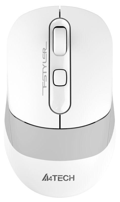 мышь оптическая беспроводная fstyler fb10c (2400dpi) bt/radio usb (4but) бел./сер. a4tech 1583792 от BTSprom.by