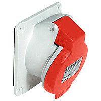  Розетка СП угл. 16А 380В 3P+N+E винт. клеммы IP44 SchE PKF16F435 фото в каталоге от BTSprom.by