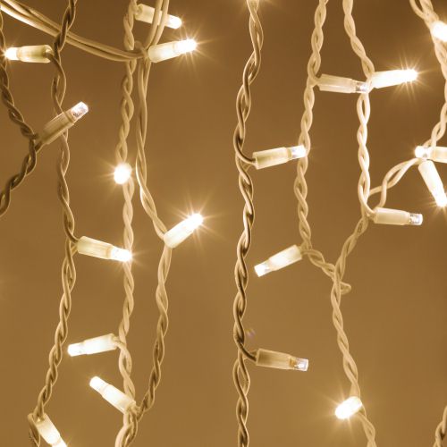  Гирлянда светодиодная "Занавес" 3х2м 600LED тепл. бел. IP65 220В бел. мерцание провод бел. каучук Эра Б0051892 фото в каталоге от BTSprom.by