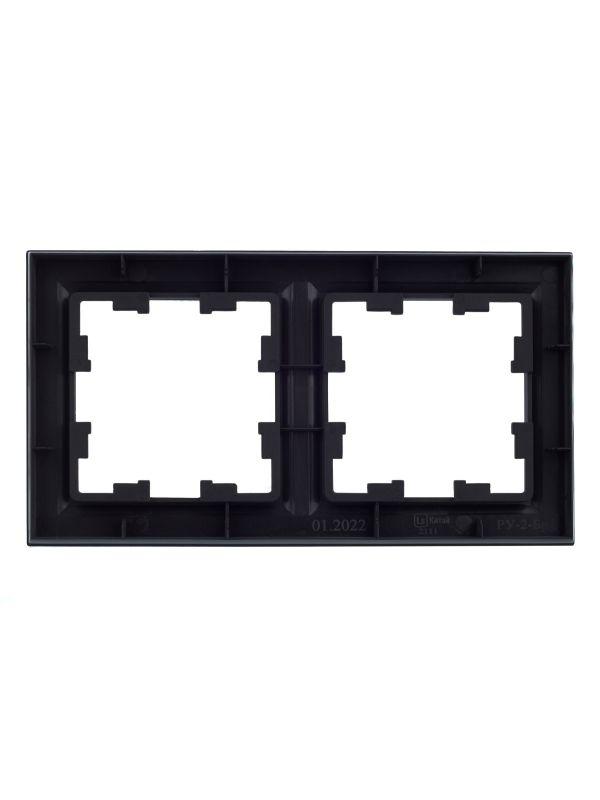  Рамка 2-м BRITE РУ-2-БрГ графит IEK BR-M22-K53 фото в каталоге от BTSprom.by