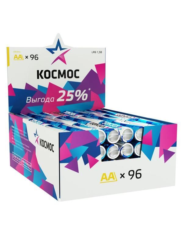 элемент питания алкалиновый aa/lr6 (уп.96шт) космос koclr6_96box от BTSprom.by