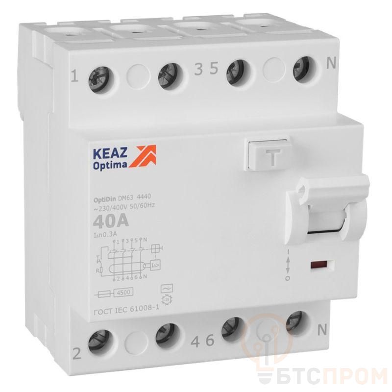 Выключатель дифференциального тока (УЗО) 4п 40А 300мА тип AC 4.5кА OptiDin DM63-4440 УХЛ4 КЭАЗ 343904 фото в каталоге от BTSprom.by  Выключатель дифференциального тока (УЗО) 4п 40А 300мА тип AC 4.5кА OptiDin DM63-4440 УХЛ4 КЭАЗ 343904 фото в каталоге от BTSprom.by