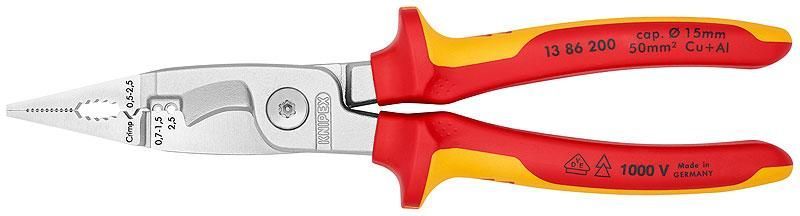 клещи электромонтажные vde 6-в-1 l-200мм knipex kn-1386200 от BTSprom.by
