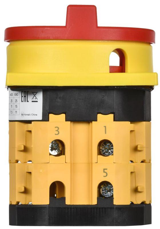  Переключатель кулачковый40А (сх. 10) закрытая рукоятка авар. IEK MI-CS12-040-010 фото в каталоге от BTSprom.by