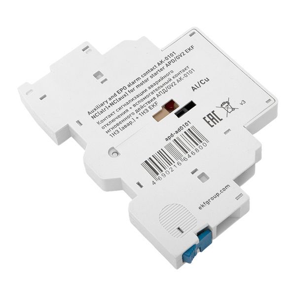  Контакт сигнализации аварийного отключения + вспомогательный контакт мгновенного действия АПД/GV2 АК-0101 1НЗ (авар.) + 1НЗ EKF apd-ad0101 фото в каталоге от BTSprom.by