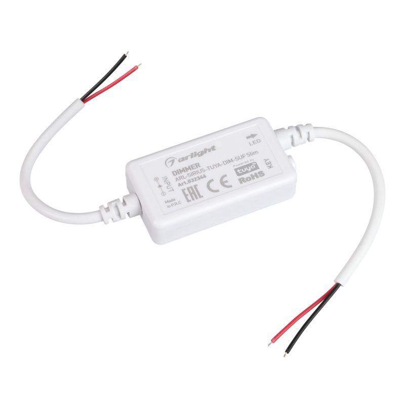 диммер arl-sirius-tuya-dim-suf slim (12-24в 1х6а 2.4g) (ip20 пластик) arlight 032346 от BTSprom.by