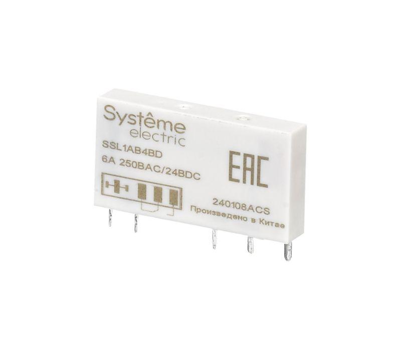 реле интерфейсное 1co 6а 24в dc se ssl1ab4bd от BTSprom.by