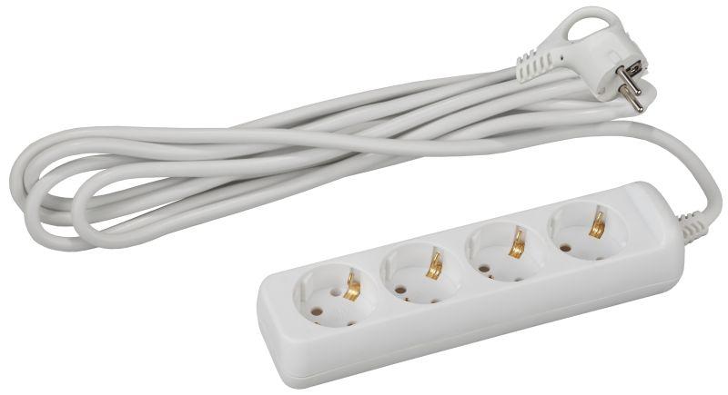 удлинитель 4х3м с заземл. 10а ip20 ux-4e-3m пвс 3х0.75 эра б0038579 от BTSprom.by