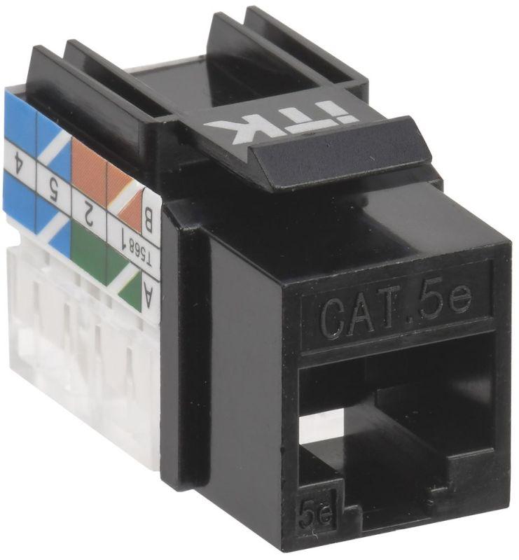модуль keystone jack кат.5e utp 110 idc 90град. черн. itk cs1-1c5eu-11-09 от BTSprom.by