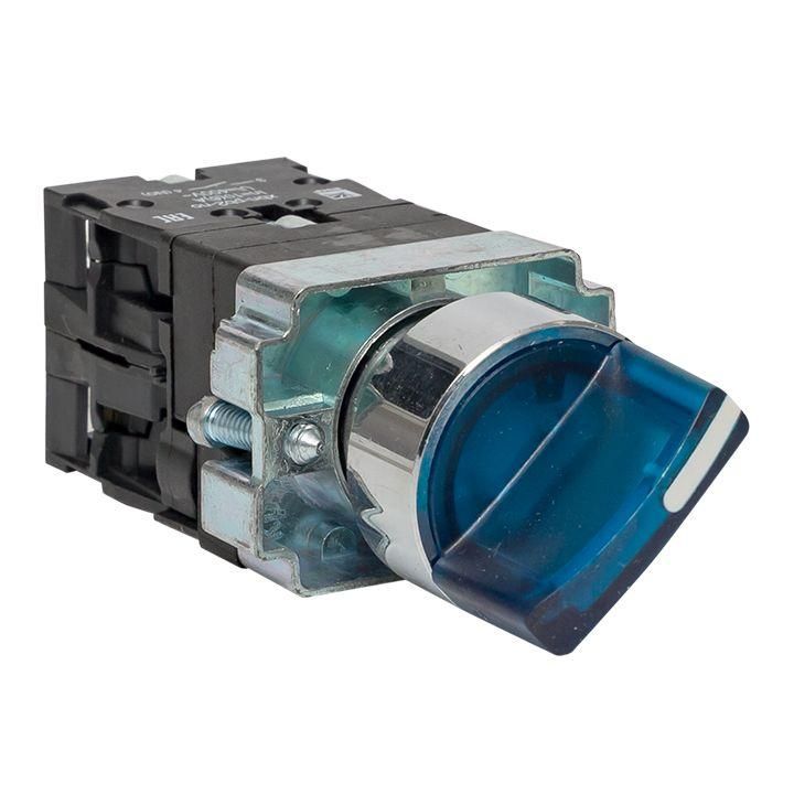 переключатель bd21 2p с син. подсветкой 230в no proxima ekf xb2-bk21-b-230 от BTSprom.by