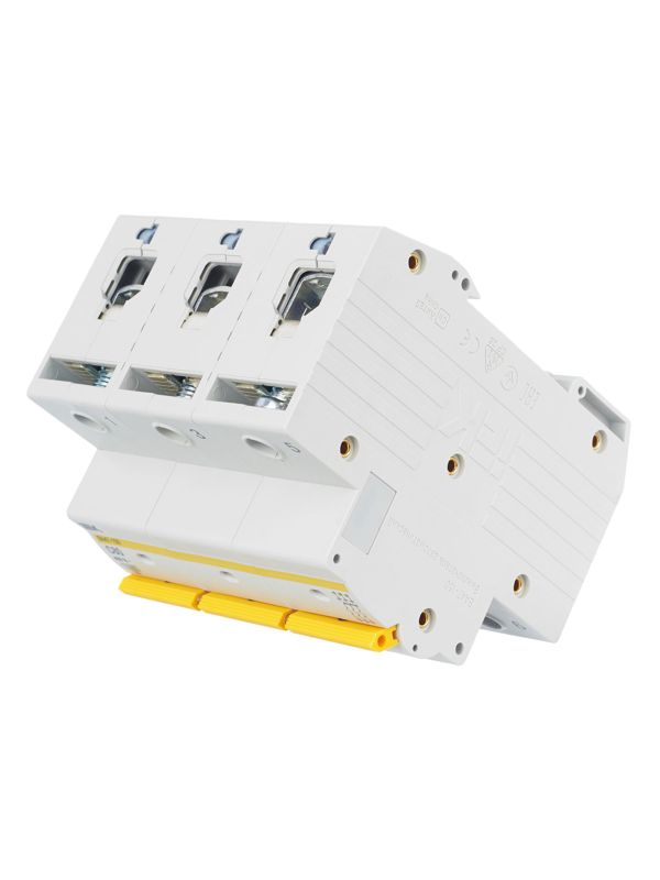  Выключатель автоматический модульный 3п C 80А 15кА ВА47-150 KARAT IEK MVA50-3-080-C фото в каталоге от BTSprom.by