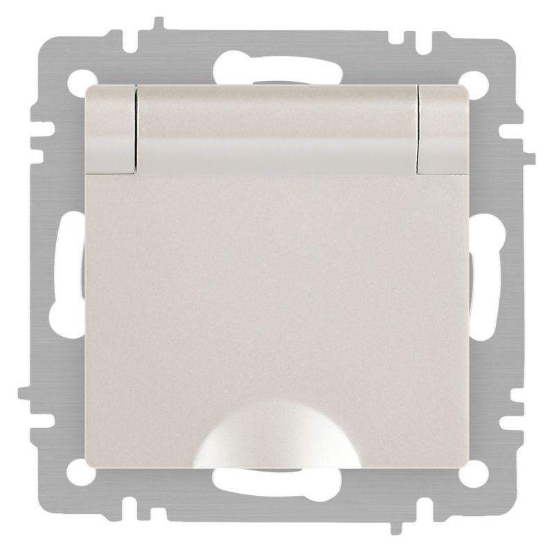 розетка 1-м сп accent 6-203-06 16а ip20 250в 2p+e schuko с крышкой al/cu перламутр. intro б0063429 от BTSprom.by