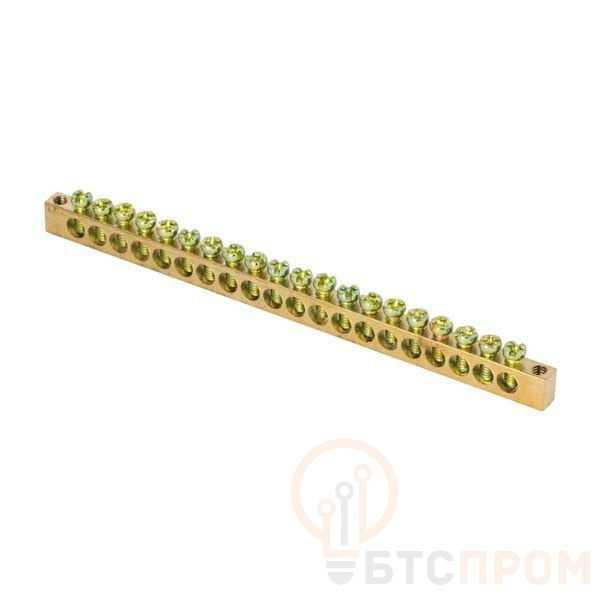 Шина PEN "ноль-земля" 6х9 20 отвер. латунь крепеж по краям PROxima EKF sn0-63-20-k фото в каталоге от BTSprom.by  Шина PEN "ноль-земля" 6х9 20 отвер. латунь крепеж по краям PROxima EKF sn0-63-20-k фото в каталоге от BTSprom.by