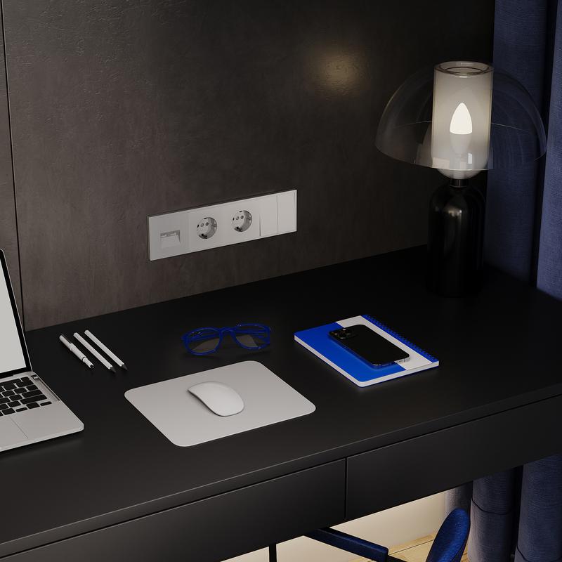  Выключатель 2-кл. СП S70 10А механизм сталь Voltum VLS020105 фото в каталоге от BTSprom.by