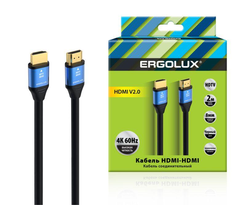 кабель видео hdmi-hdmi elx-vc01-hdmi 4к 60гц 2м pvc+металл коробка черн. ergolux 15299 от BTSprom.by