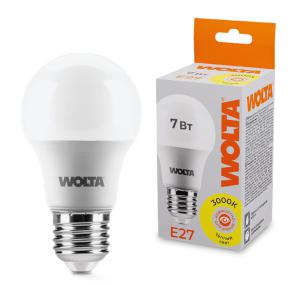 лампа светодиодная 7вт 3000к e27 wolta 25y55bl7e27 от BTSprom.by