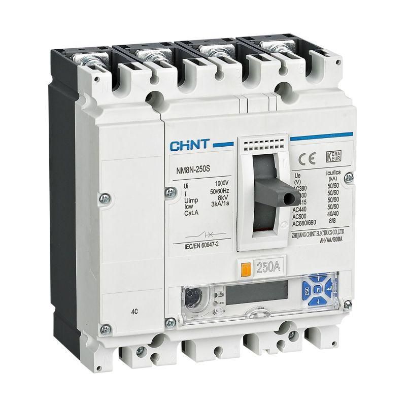 выключатель автоматический 4п 100а 50ка nm8n-250s em с электр. расцеп. lcd (r) chint 271388 от BTSprom.by