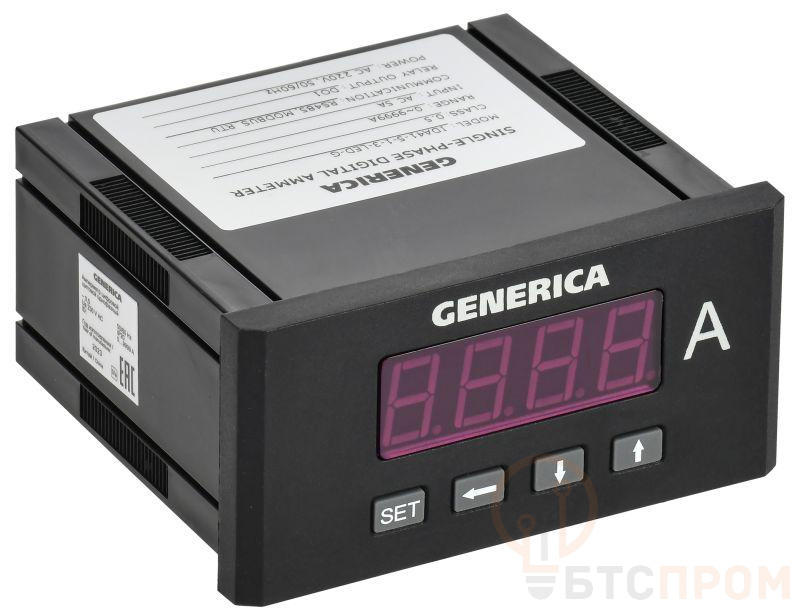 Амперметр цифровой щитовой 1ф DO RS-485 48х96 LED GENERICA IDA41-5-1-3-LED-G фото в каталоге от BTSprom.by  Амперметр цифровой щитовой 1ф DO RS-485 48х96 LED GENERICA IDA41-5-1-3-LED-G фото в каталоге от BTSprom.by