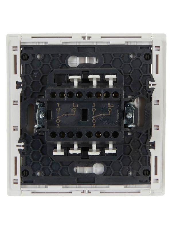  Выключатель проходной 2-кл. СП FORTE&PIANO 10А FP207 бел. IEK FP-V22-0-10-1-K01 фото в каталоге от BTSprom.by