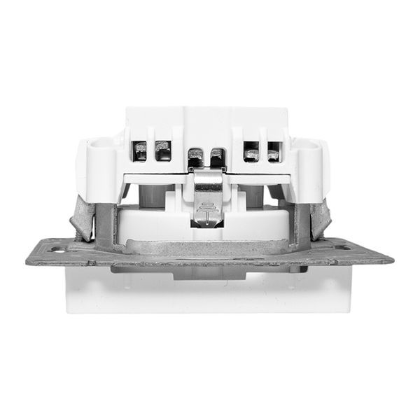  Розетка СП Эпика 16А с заземл. без защ. шторок механизм бел. EKF UP1-SOW-110 фото в каталоге от BTSprom.by