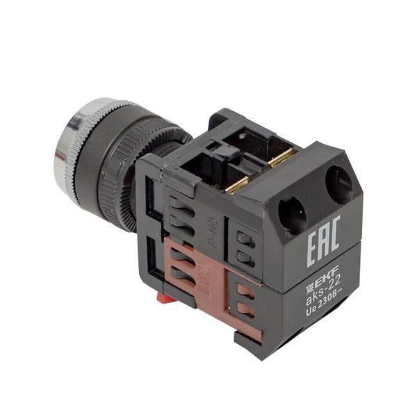  Переключатель АKS-22 черн. с замком возвратный NO+NC PROxima EKF aks-22 фото в каталоге от BTSprom.by