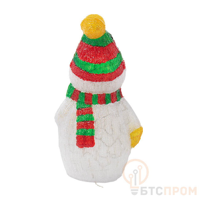 Акриловая светодиодная фигура Снеговик с шарфом 60 см, 200 светодиодов фото в каталоге от BTSprom.by