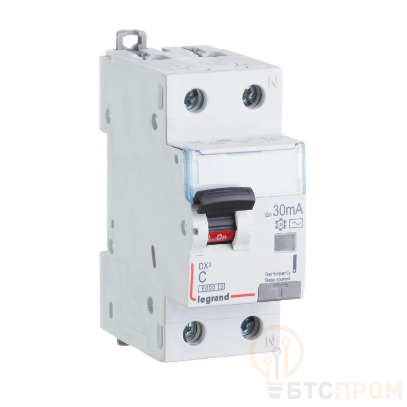 Выключатель автоматический дифференциального тока 2п (1P+N) C 16А 300мА тип AC 6кА DX3 Leg 411024 фото в каталоге от BTSprom.by  Выключатель автоматический дифференциального тока 2п (1P+N) C 16А 300мА тип AC 6кА DX3 Leg 411024 фото в каталоге от BTSprom.by