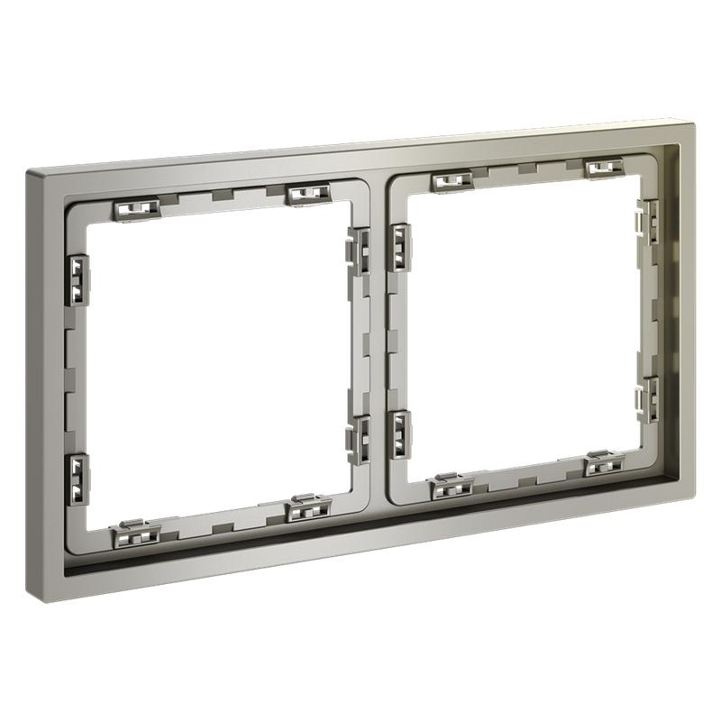  Рамка 2-м S70 пластик. шелк Voltum VLS100204 фото в каталоге от BTSprom.by